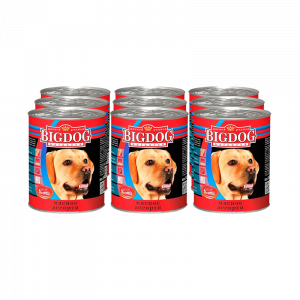 ПР0036393*9 Корм для собак Big Dog Мясное ассорти конс. (упаковка - 9 шт) ЗООГУРМАН