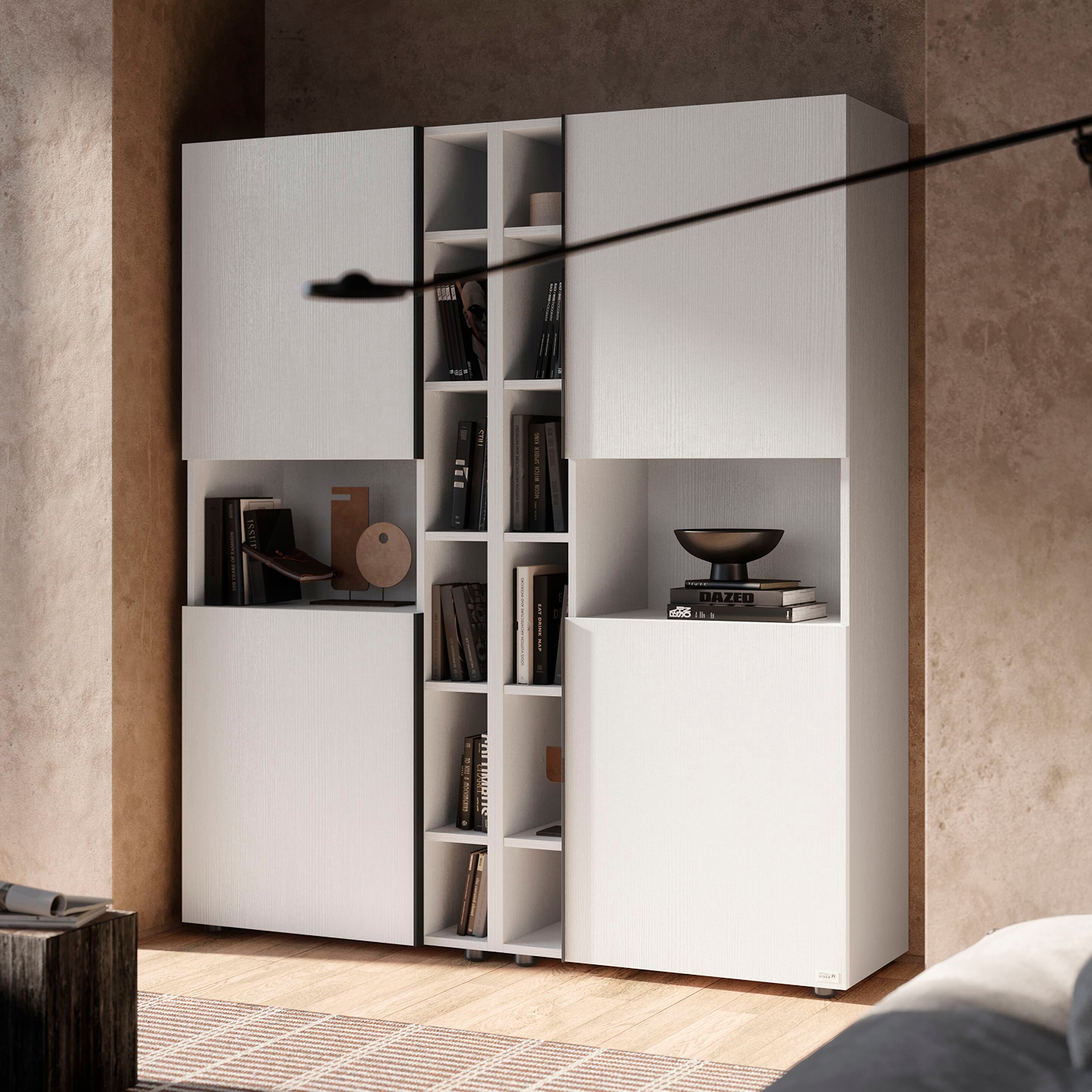 Настенный книжный шкаф из меламинированного материала Mobili Fiver ROMINA ARCH-00138664 - Вид №25