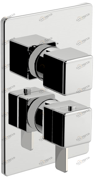 Fir Italia Смеситель для душа с переключателем и тарелкой New playone 90 8580178