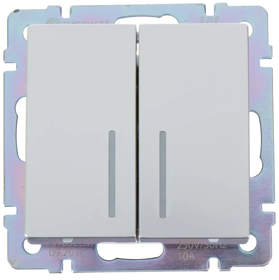 WERKEL Выключатель двухклавишный с подсветкой для современного интерьера 17782272