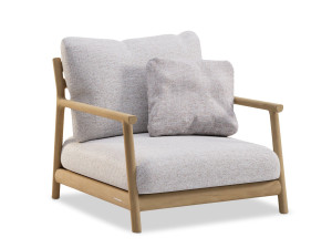 Садовое кресло из тикового дерева с подлокотниками