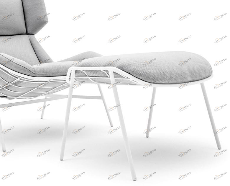 Varaschin Прямоугольная подставка для ног из ткани Summer set 242p