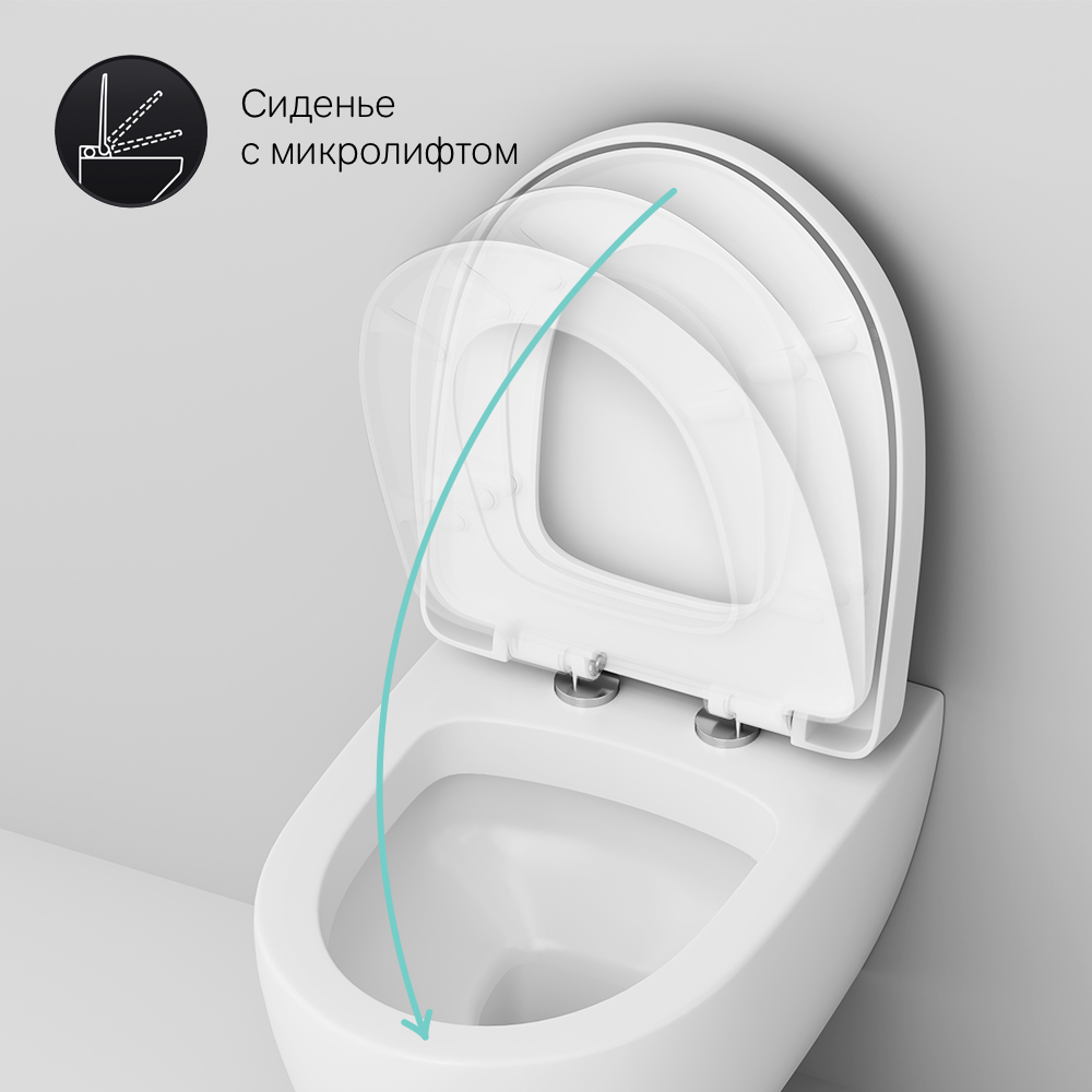 C111738WH подвесной унитаз AM.PM Awe - Вид №8