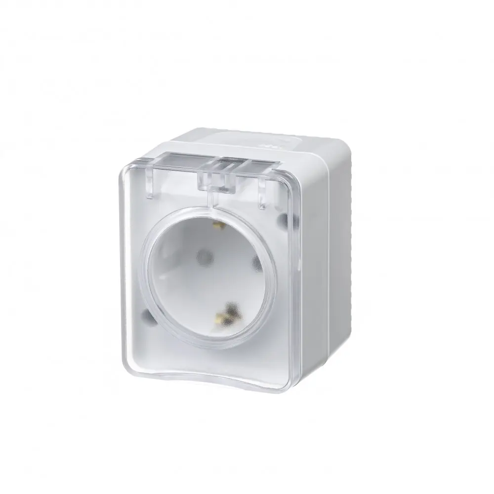 Розетка встраиваемая Systeme Electric Profi 54 с заземлением IP54 цвет белый 89383453 STLM-2129683 AtlasDesign Profi
