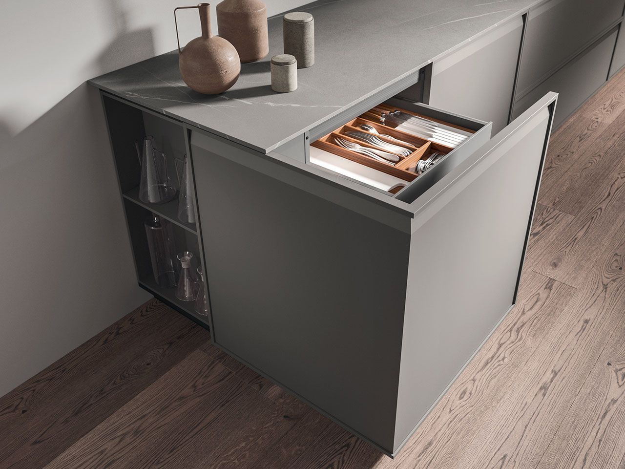 Встроенная кухня с полуостровом Arrital Ak_07 ARCH-00004663 - Вид №3