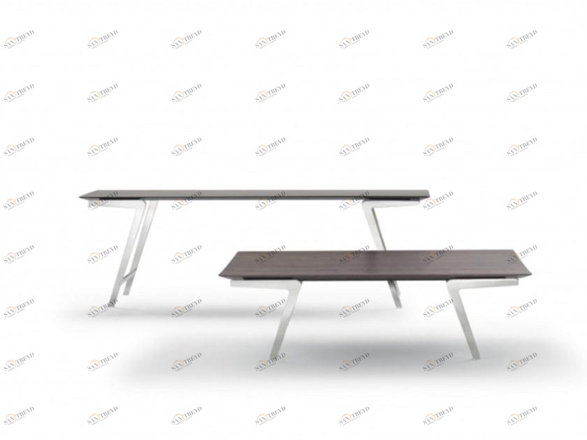 Flexform Прямоугольный журнальный столик из массива дерева Soffio sun-id-1476286