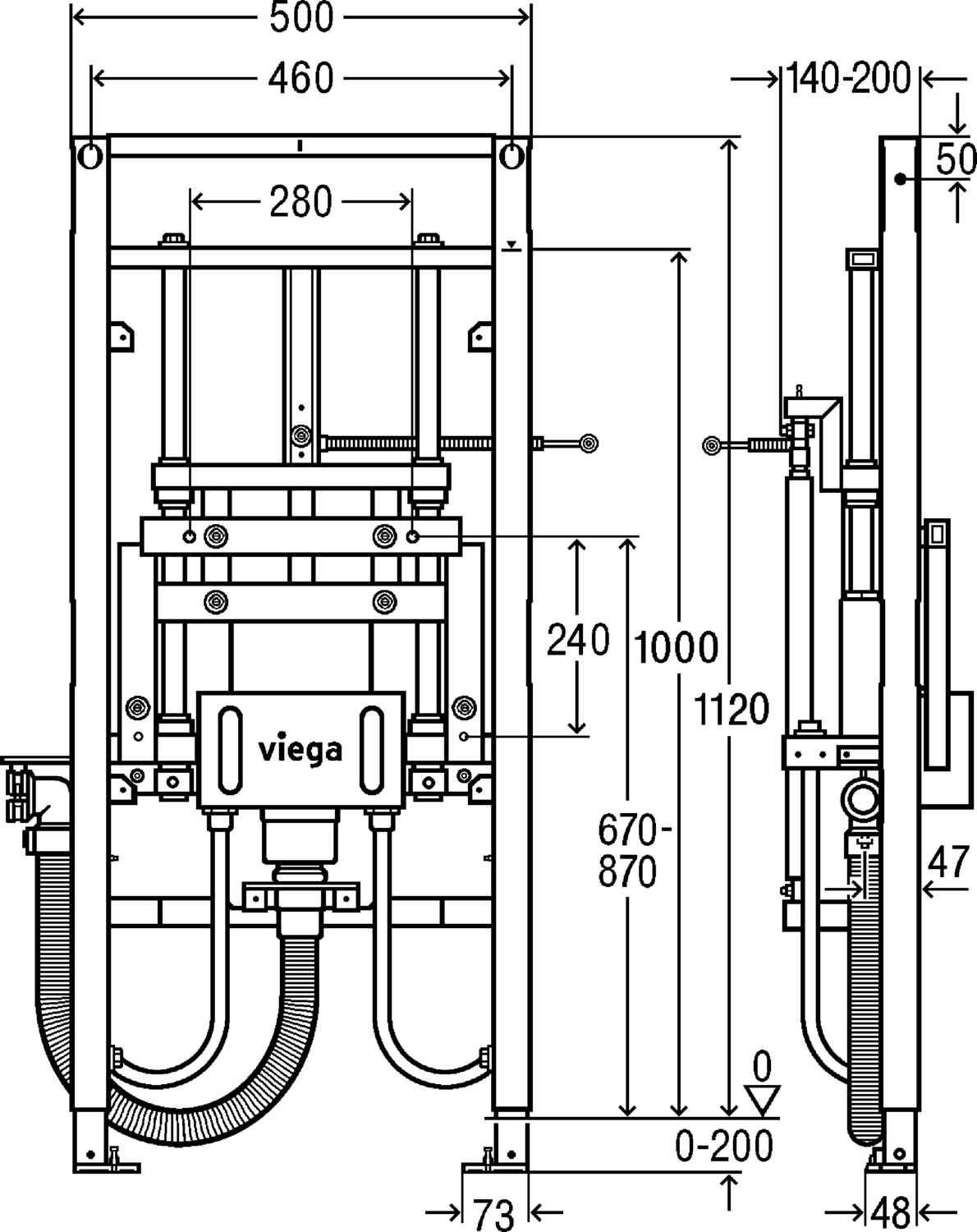 Системная техника  Prevista Dry  Элементы для умывальников VIEGA 776 213 Модель 8535.32 Santreyd  - Вид №2