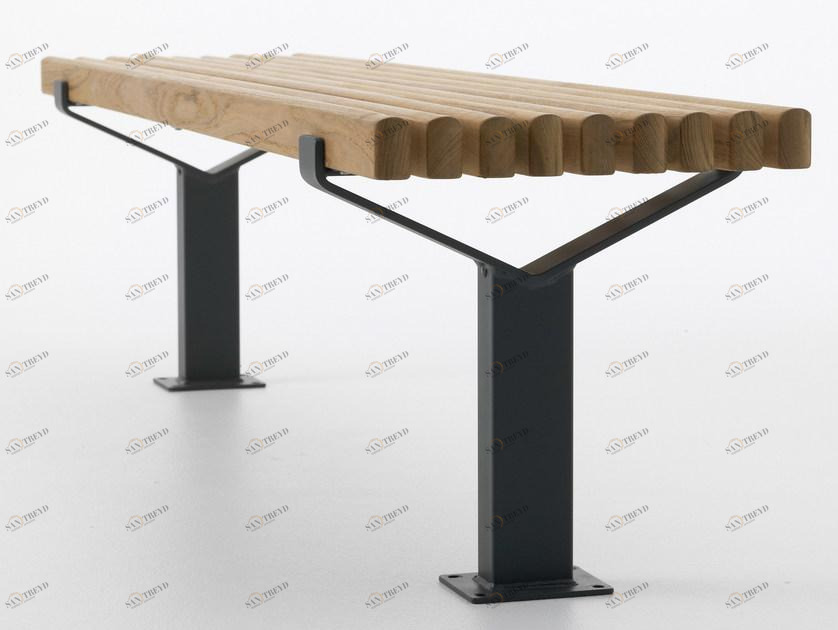 Nola Industrier Скамья из стали и дерева без спинки Luma sun-id-1364539