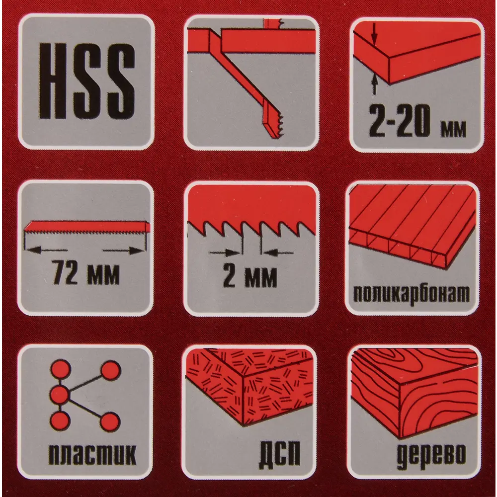 Пилка для лобзика по пластику Matrix T101A, 3 шт. 84865377 STLM-2170063  - Вид №5