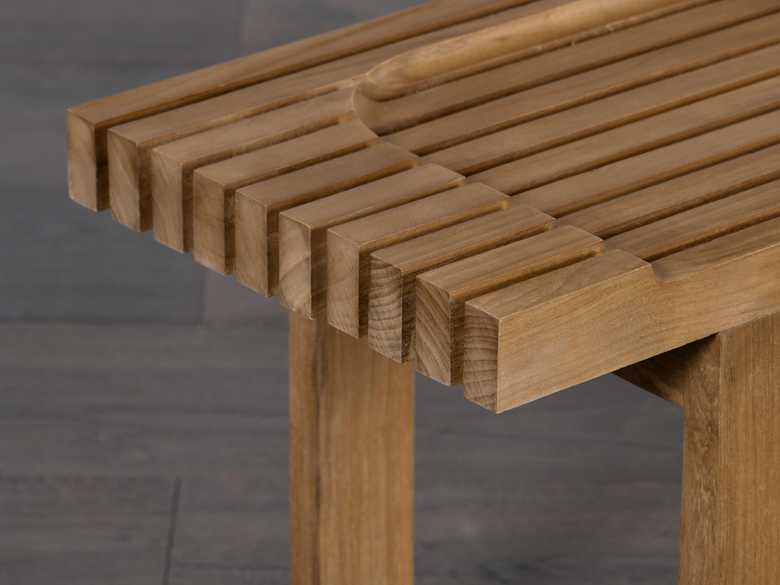 Твердый деревянный низкий стул Air Division раковина ARCH-00037764 - Вид №2