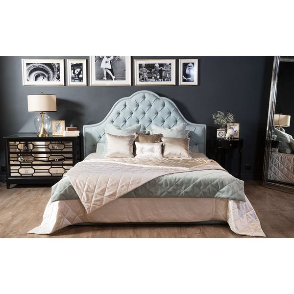 Кровать двуспальная 180х200 голубая Solari UNICO ДИЗАЙНЕРСКИЕ 248843 Голубой  - Вид №6