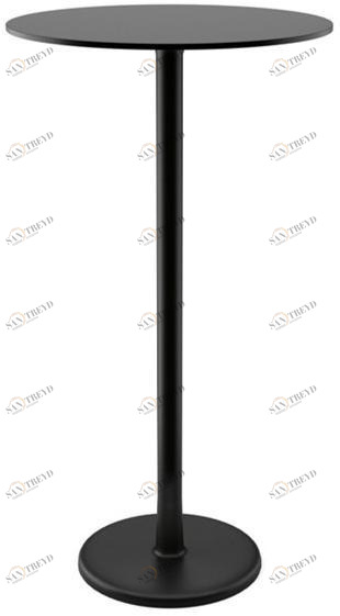 COLOS Круглый высокий стол из окрашенного металла и столешница из hpl Alfiere sun-id-1414388