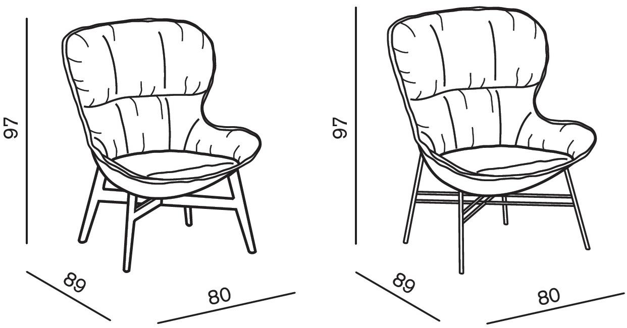 Ditre Italia Стул Wing обитый тканью sun-id-1505601 - Вид №5