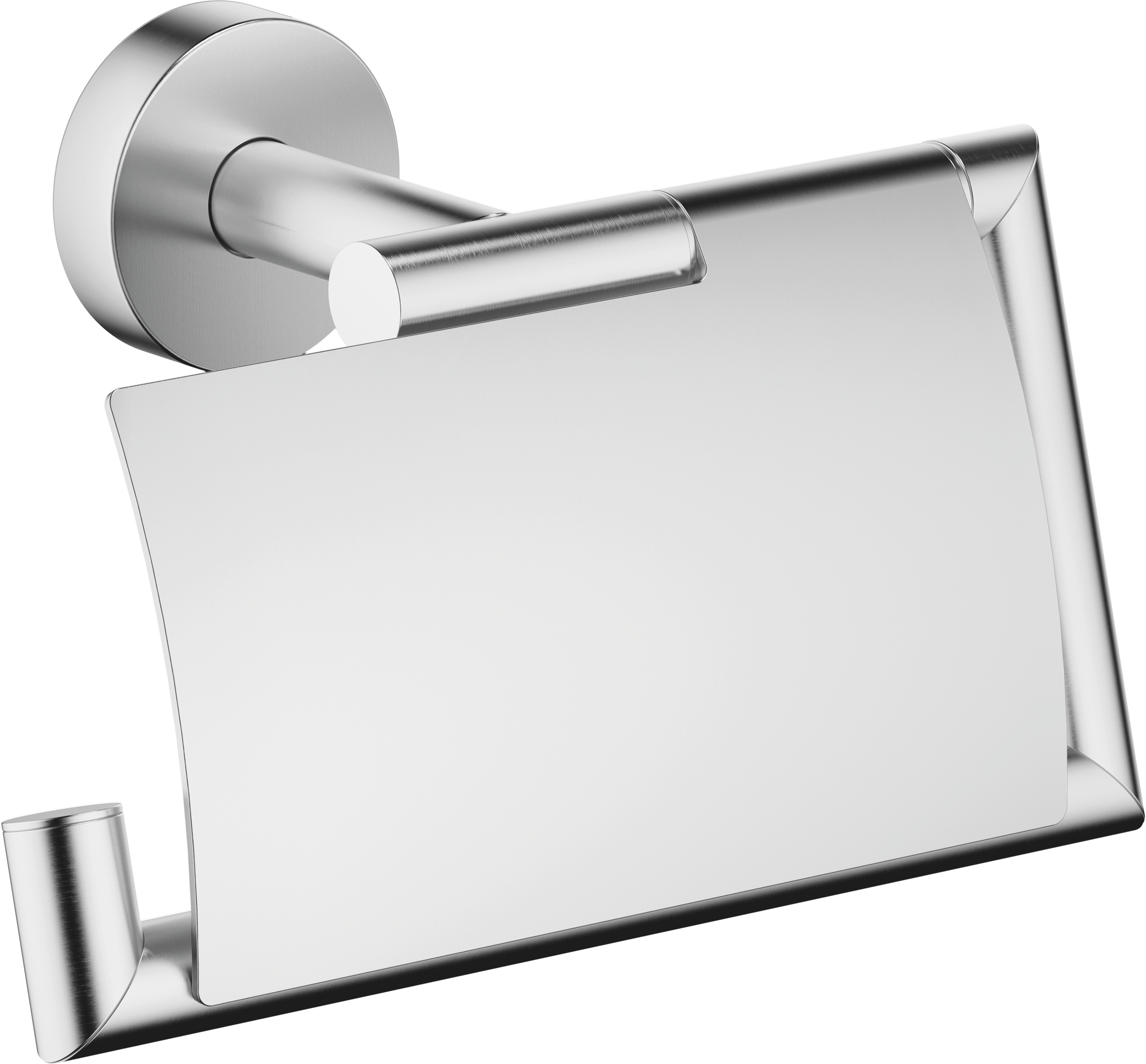 Держатель салфеток с крышкой - Матовый хром