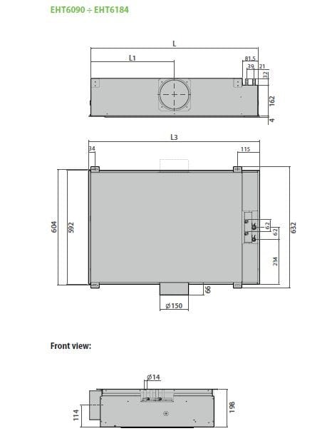 Активный холодный луч AERMEC EHT ARCH-00076815 - Вид №2