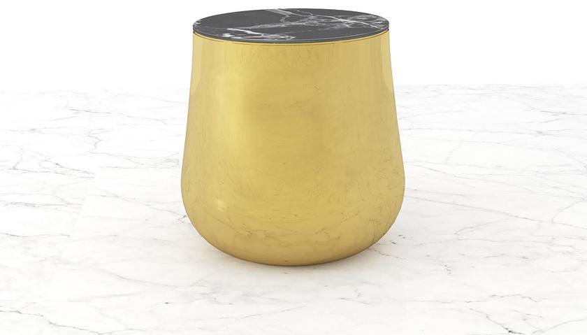 Scarlet Splendour Круглый журнальный столик из мрамора Terra sun-id-1462049 - Вид №2