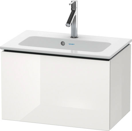 LC615601313 L-Cube Тумбочка подвесная компакт Американский орех, натуральный шпон Duravit - Вид №2