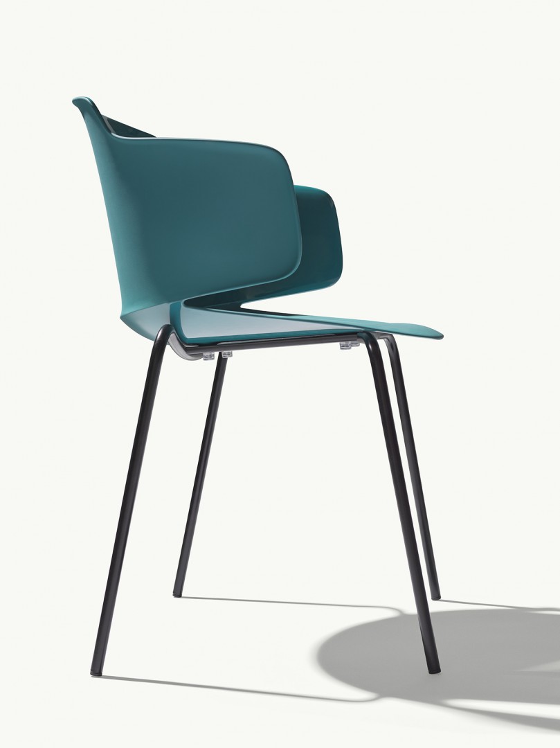 Classy 1091 Кресло со стальным каркасом, 4 ножки. Полипропиленовая оболочка. Et al. Classy - Вид №2