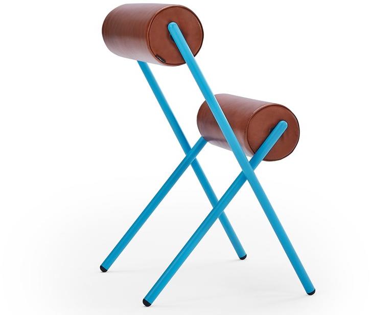 Sancal Стул с цилиндрическими кожаными подушками  349.46.j  - Вид №2