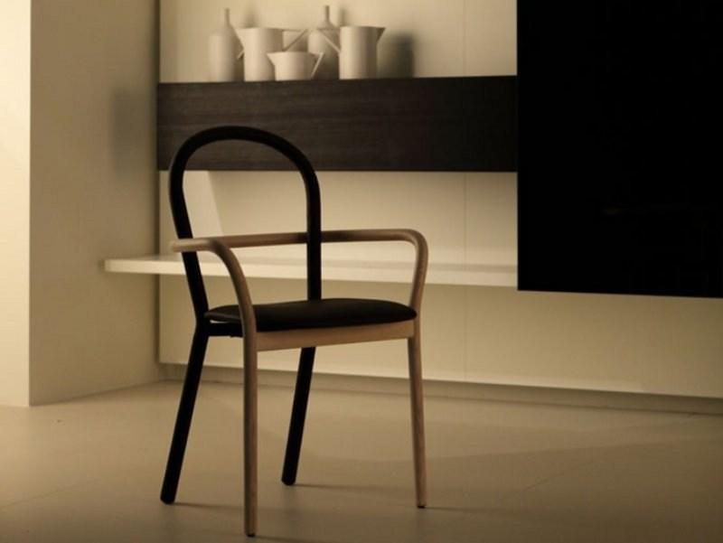 Porro Деревянный стул с подлокотниками sun-id-1504171 - Вид №4