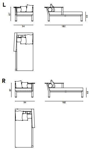 Gervasoni Садовая кушетка из тика Gervasoni outdoor sun-id-1499736 - Вид №4
