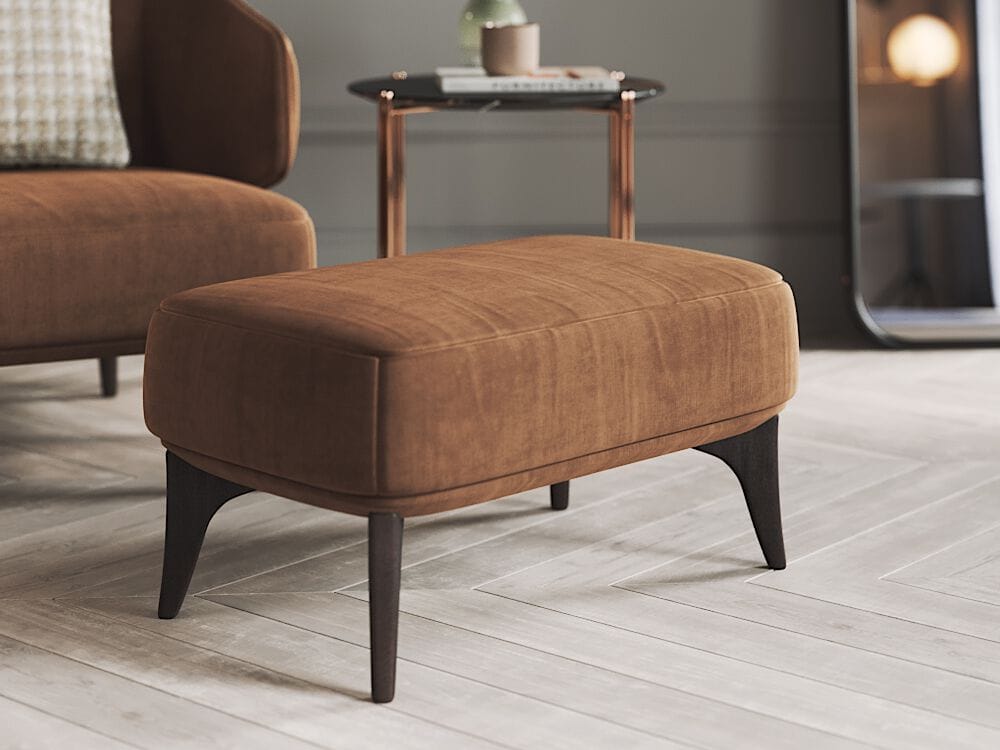 Мягкая скамейка из ткани PRADDY Natur ARCH-00019480 - Вид №2