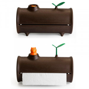 QL10074 Держатель для бумажных полотенец log&roll Qualy