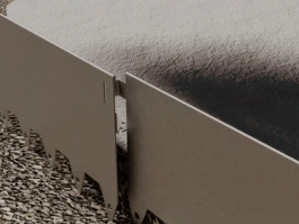 Металлический бордюр Т-образный 120*15,5*2,16 ГеоПластБорд GPBST-18 - Вид №5