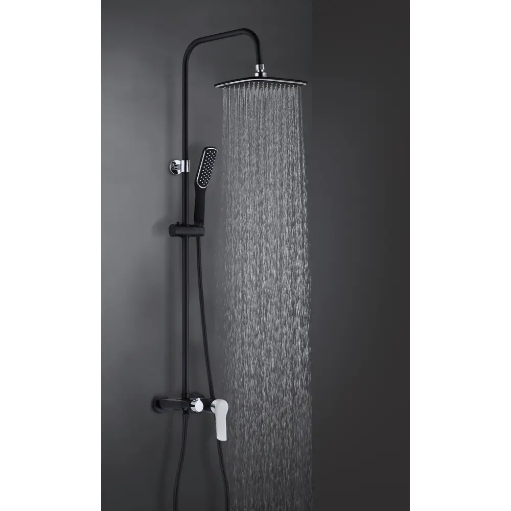 Душевая стойка Esko ST2020 со смесителем цвет черный STLM-2047622