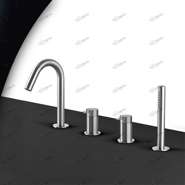 Смеситель для ванны матовая сталь Toki Radomonte TKI16S