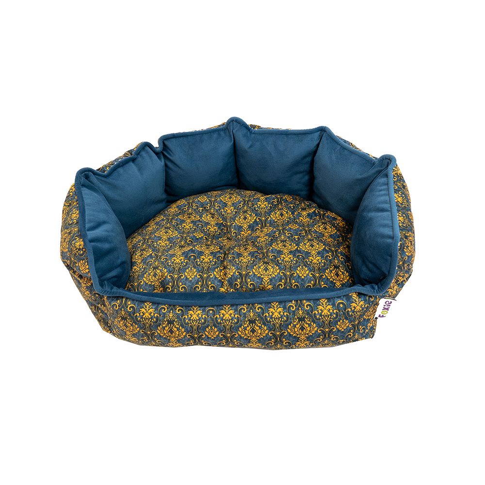 ПР0057016 Лежак для животных Home Vintage 43х36см синий Foxie 