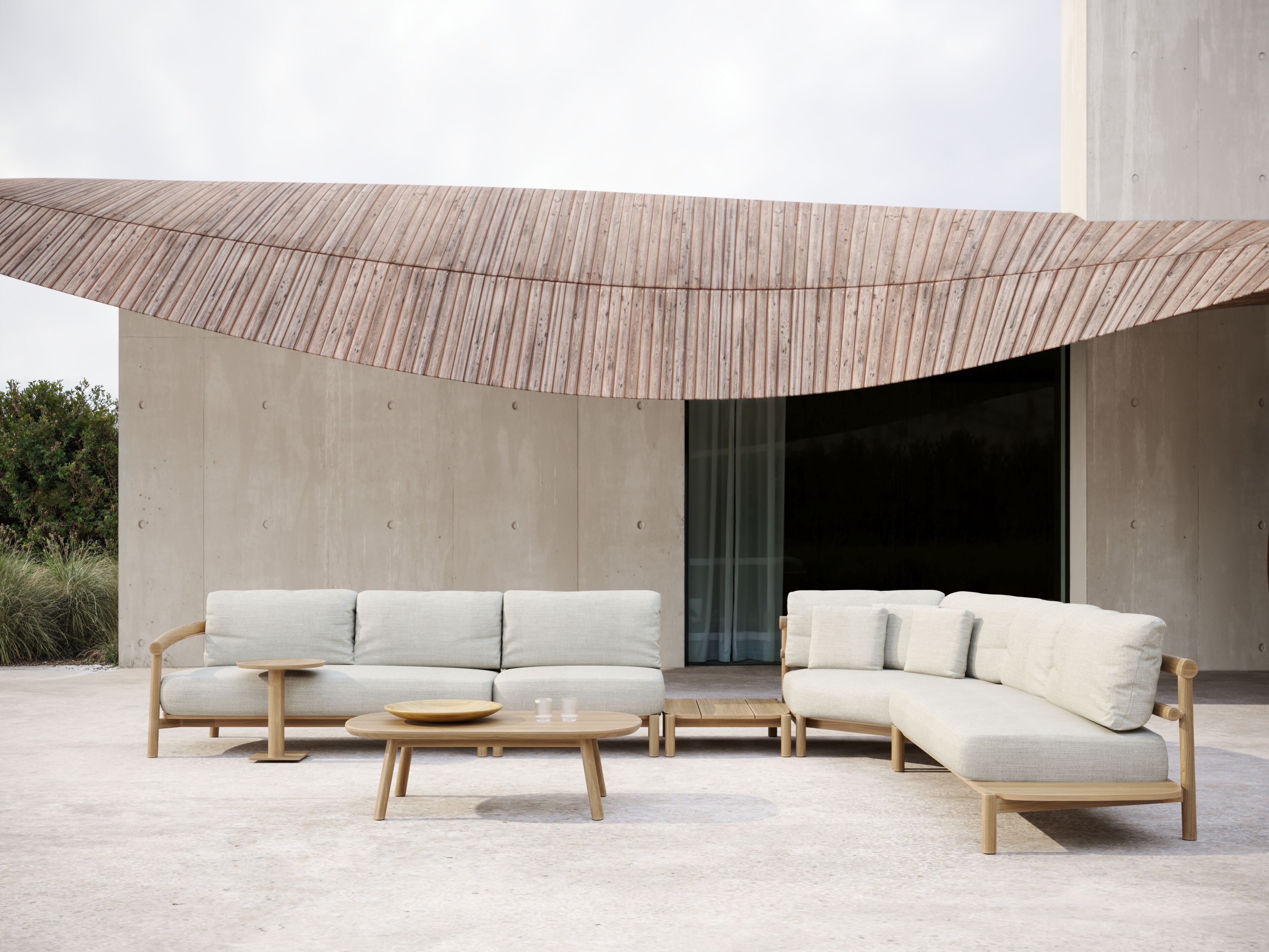 Круглый стол из тикового дерева SNOC Lyora ARCH-00123361 - Вид №2