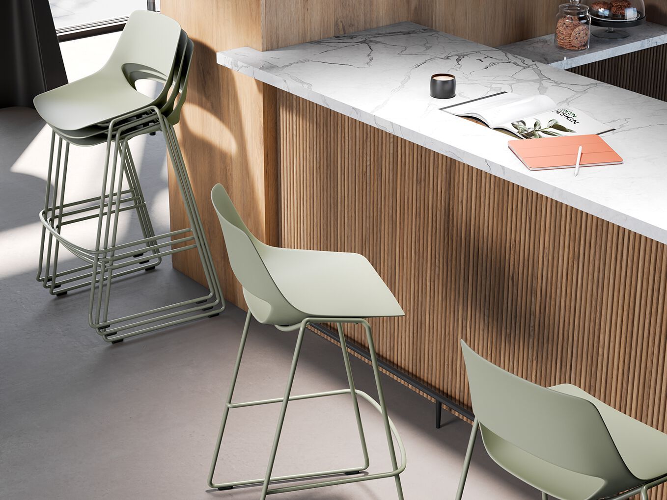 Штабелируемый табурет из полипропилена Brunner scoop ARCH-00093351 - Вид №1