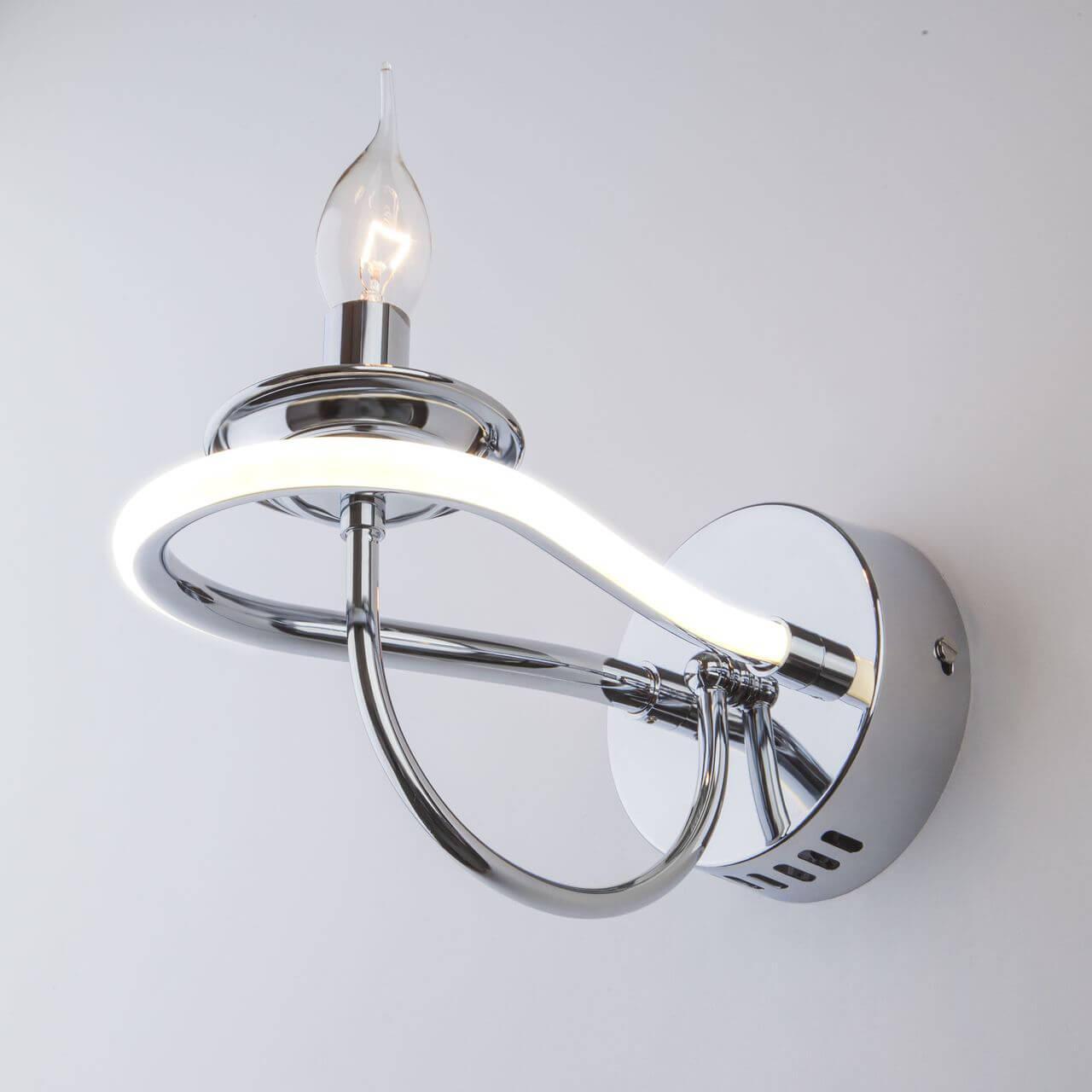 Бра металлическое хром Bogates 425/1 BOGATES СВЕЧА 00-3928773 Хром  - Вид №1