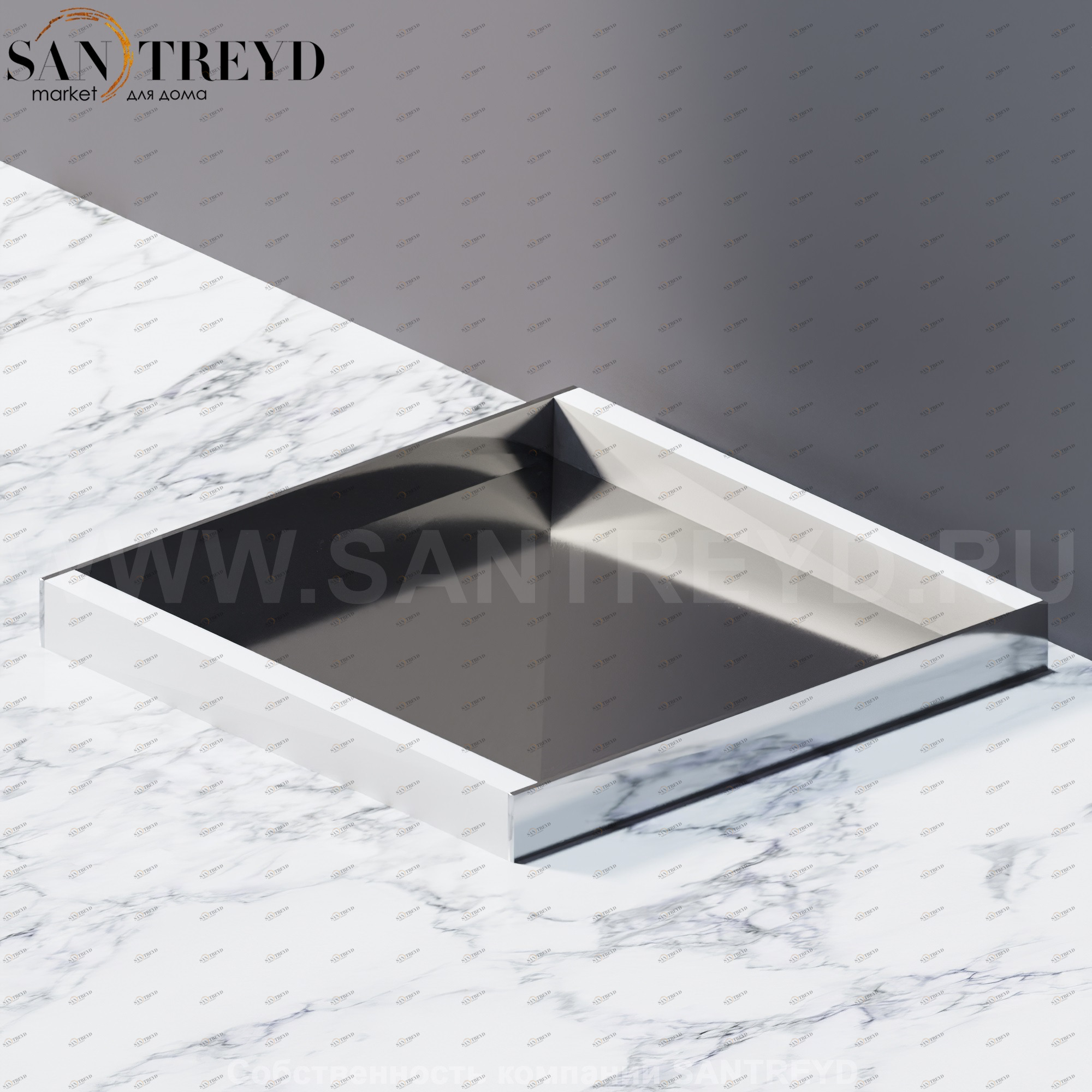 Agape PORTO Лоток на столешницу хромированный APOR0568