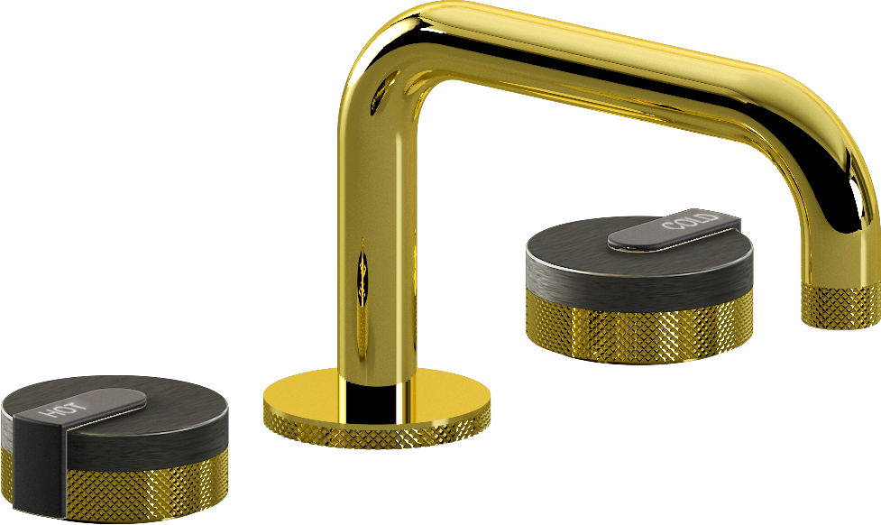 E-11510-R1BOX-L1BK-PB Смеситель для умывальника на 3 отвертия GRAFF MOD+