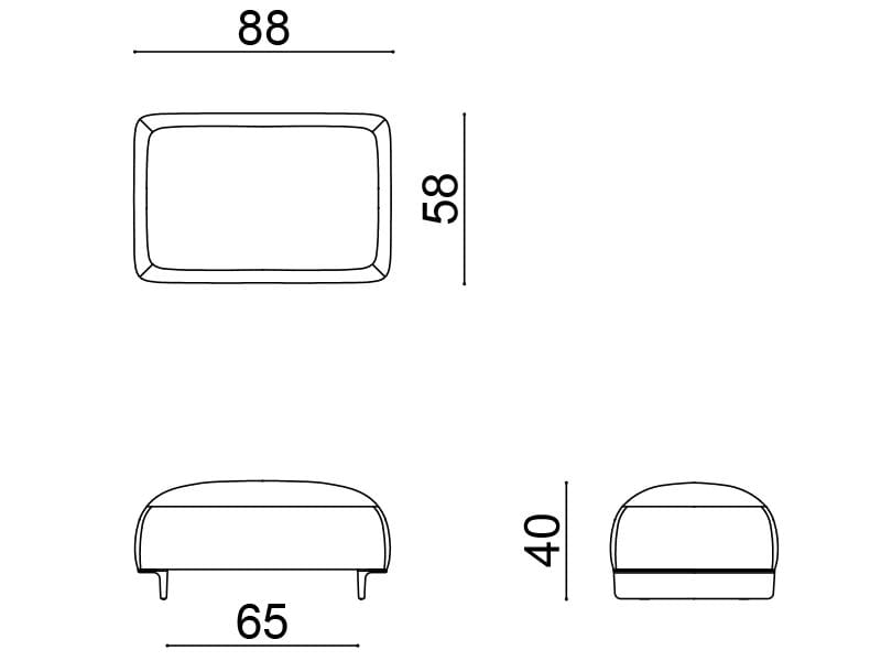 Модульная садовая скамейка из ткани Arper Ralik ARCH-00034715 - Вид №4