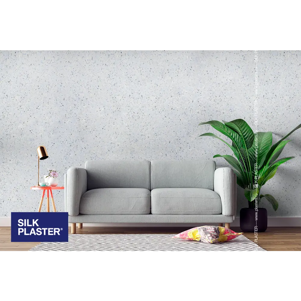 Жидкие обои Silk Plaster Absolute А406 1.115 кг цвет голубой 82736086 STLM-2183090  - Вид №3