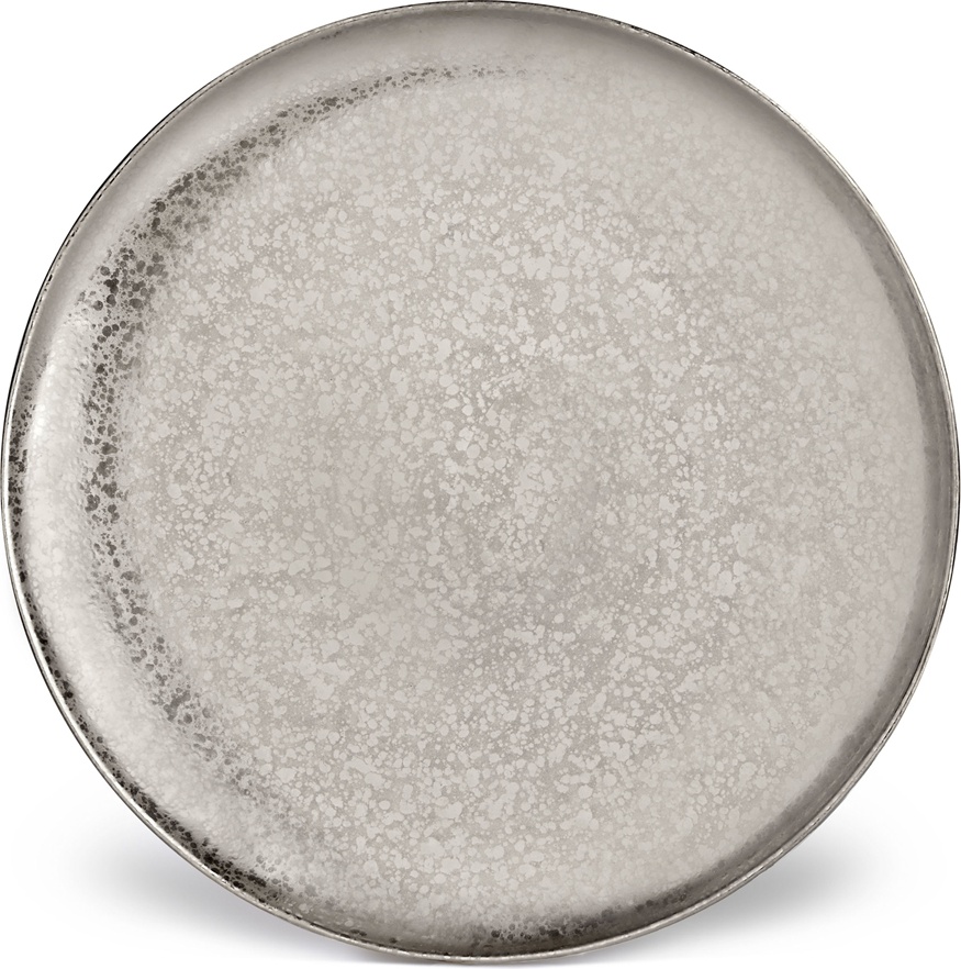 10583631 L’Objet Тарелка подстановочная 32см "Алхимия платиновая" Фарфор 