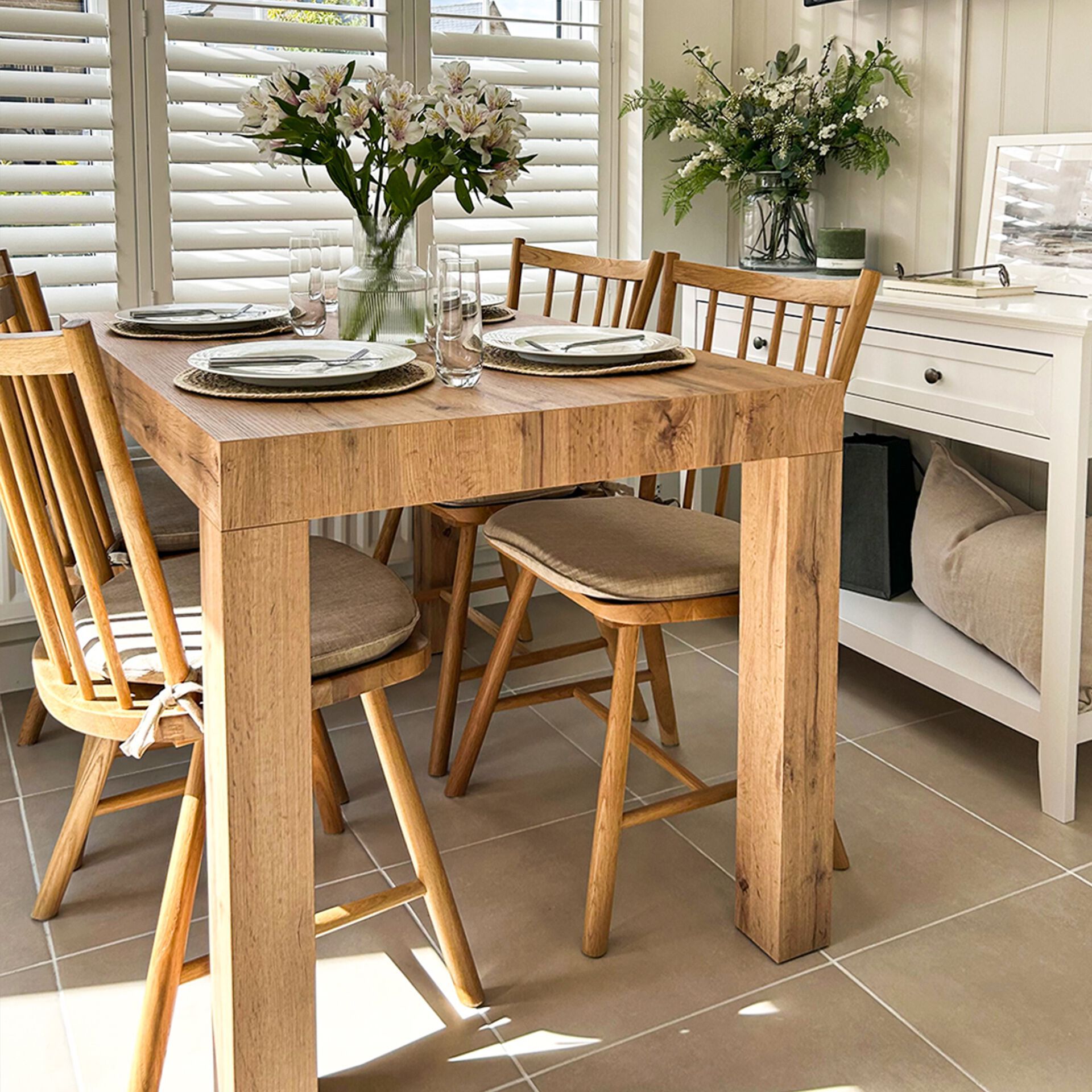 Выдвижной прямоугольный обеденный стол из меламиновой ткани Mobili Fiver First ARCH-00116162 - Вид №45