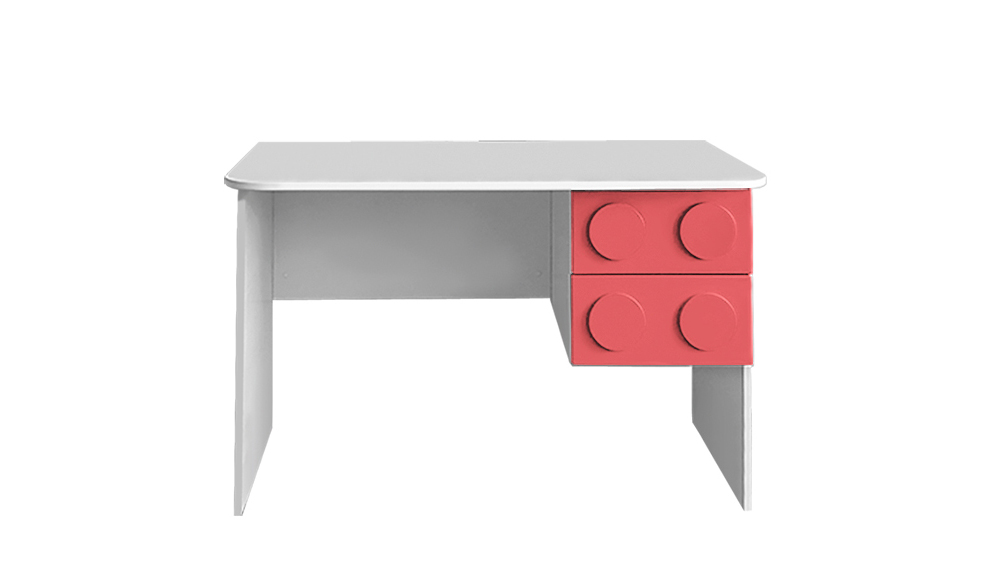 Детский письменный стол с ящиками левый "Леголенд" МАНДАРИН ЛЕГОЛЕНД 179556 Белый;зеленый Santreyd  - Вид №2