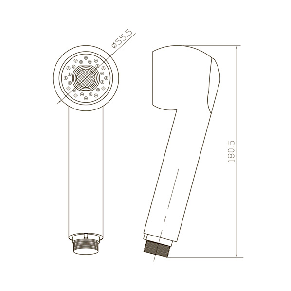 AGD 20.4270 P  Лейка для душа  ARGO kran agd204270p - Вид №1