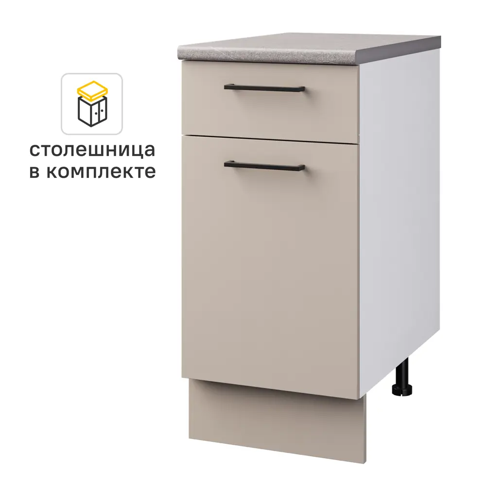 Напольный шкаф Орель 40x85x60 см ЛДСП цвет бежевый Santreyd STLM-2140528 - Вид №1