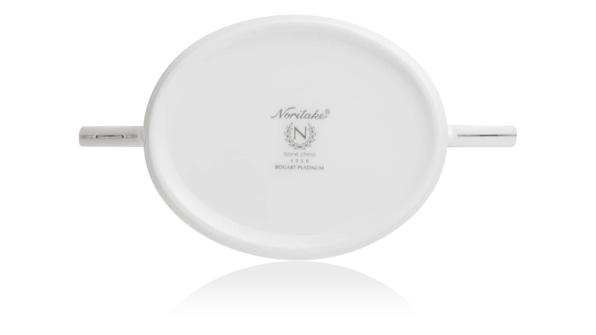 10646036 Noritake Сахарница Noritake "Богарт платиновый" 400мл Фарфор костяной  - Вид №3