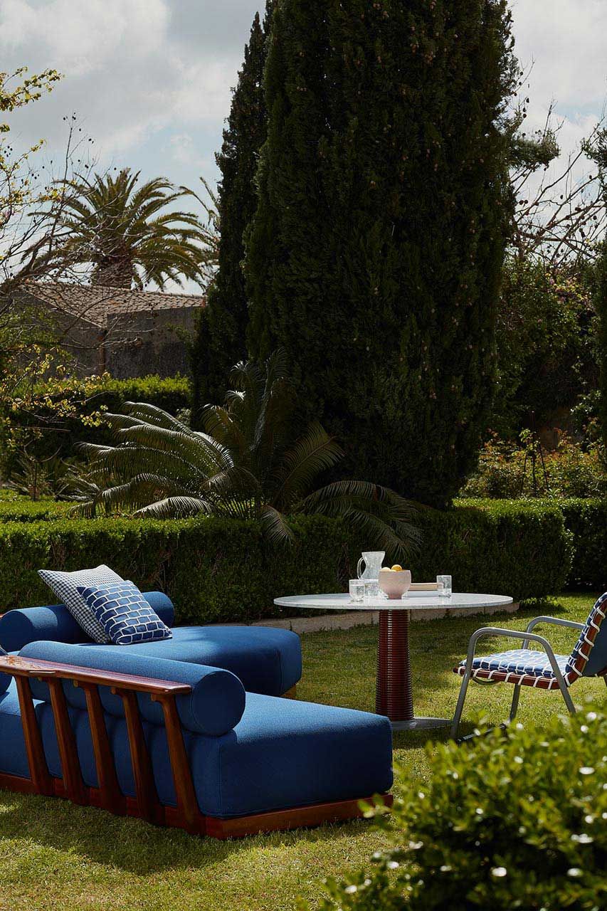 Круглый стол из мрамора и красного дерева Exteta Sunset ARCH-00118082 - Вид №12