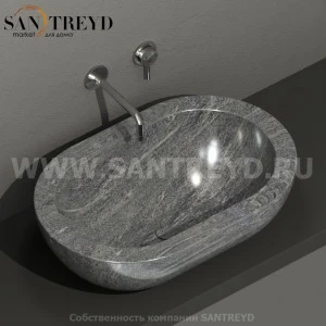 SC012SG Накладная раковина на столешницу  овальная Ceramica Globo