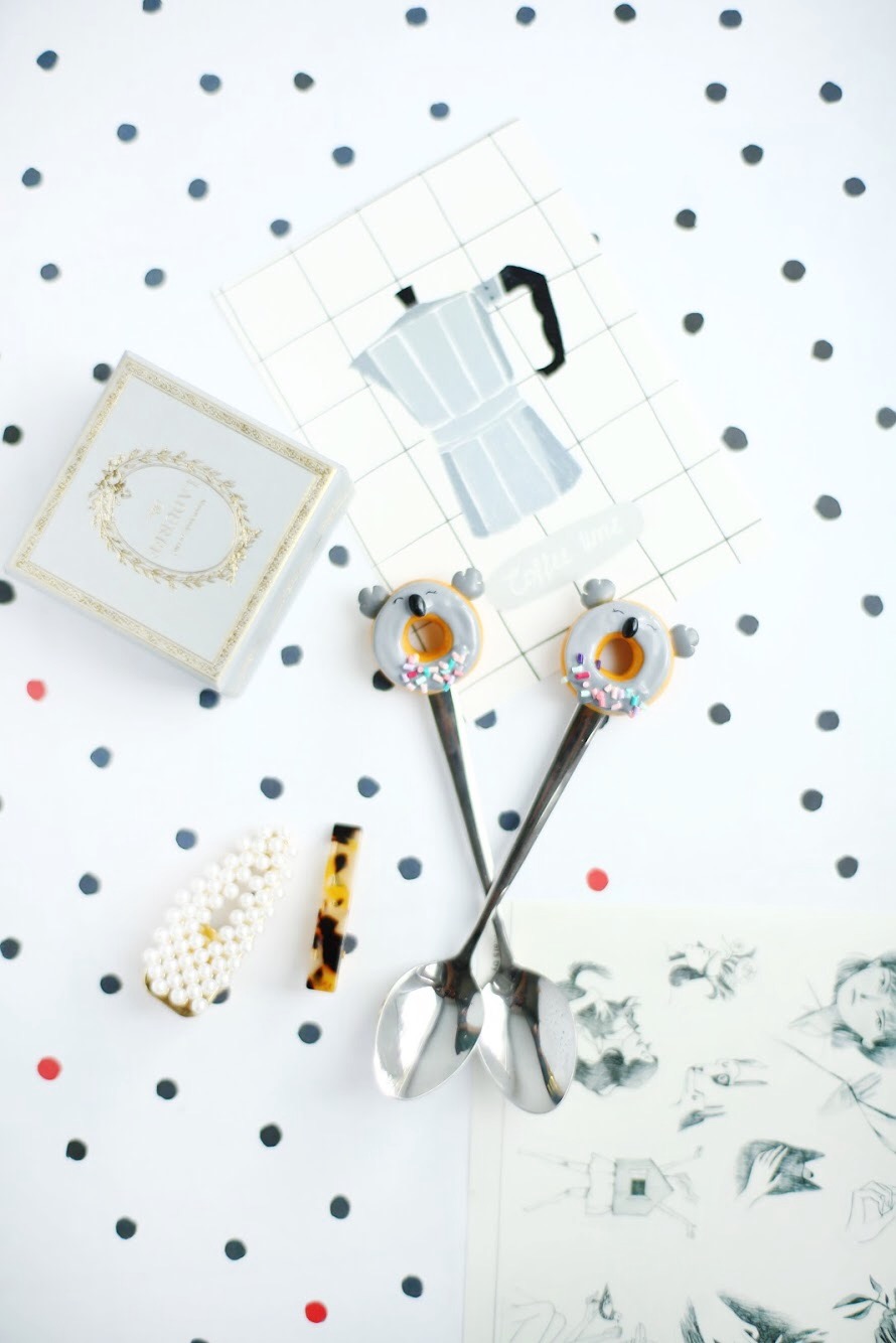 Чайная ложка с пончиком "Коала" JULS SMALL BAKERY  335361 Серый Santreyd  - Вид №1