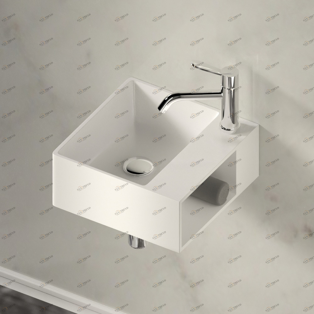 ACER09951RZEXMAR Подвесная раковина настенная квадратная Agape  белая 