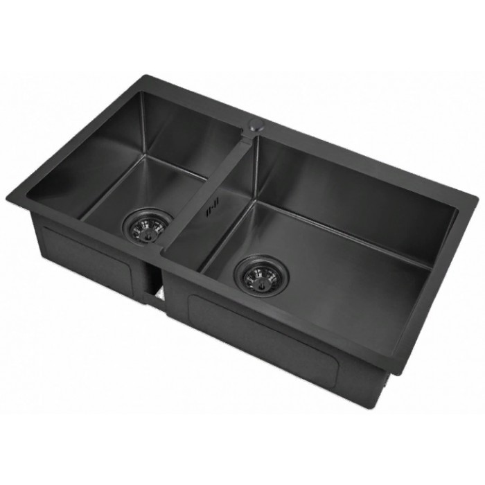 Мойка Zorg INOX-PVD 78-2-51R GRAFIT, Zorg pvd 78-2-51R GRAFIT Мойка кухонная прямоугольная Zorg  - Вид №1