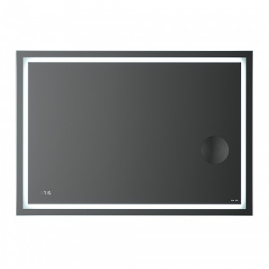 M91AMOX1003WG Универсальное зеркало с контурной Led-подсветкой часами и косметическим зеркалом 100 AM.PM Gem